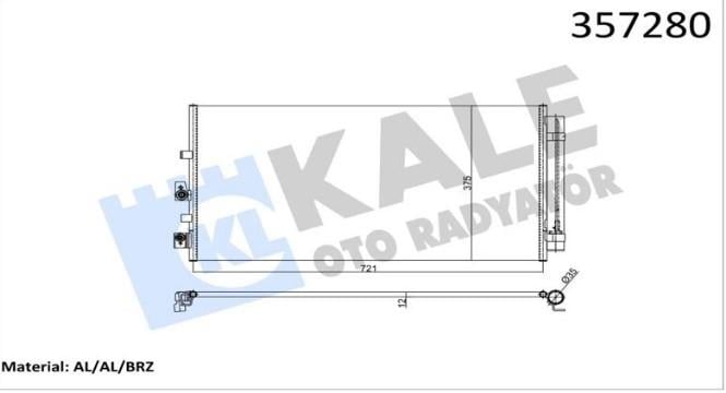 KALE357280-Klima Radyatörü (Kondansatör)