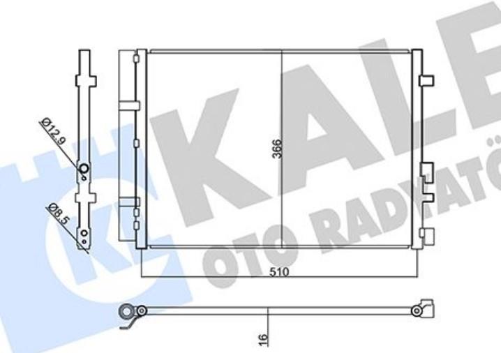 KALE357845-Klima Radyatörü (Kondansatör)