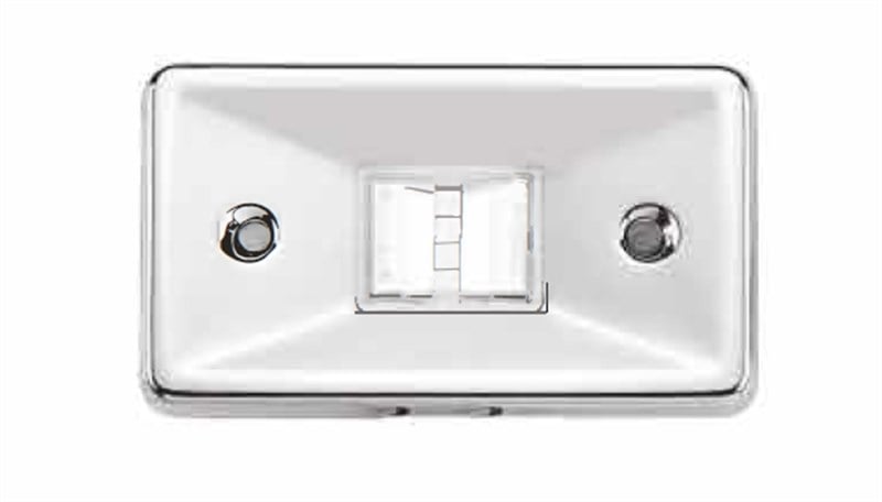 KIÇ FENERİ KROM KARE 12V LED - SR12682