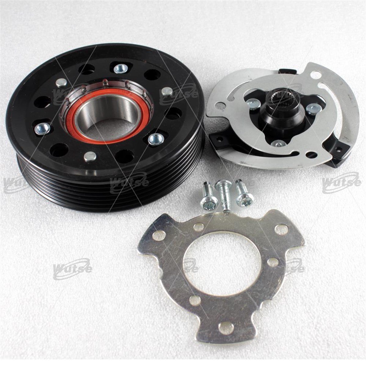 Klima Kompresör Kasnak Seti 6Pk 113Mm Vw Golf5 Caddy Sanden Tip