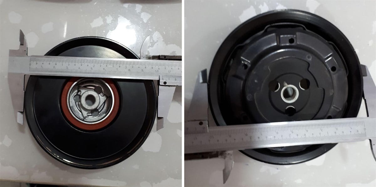 Klima Kompresör Kasnak Seti 6Pk Bmw E90 Demir Kasnak Seti