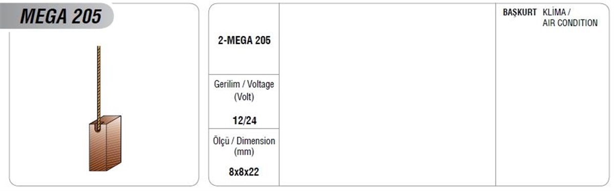 Klima Kömürü Mega 205 Başkurt
