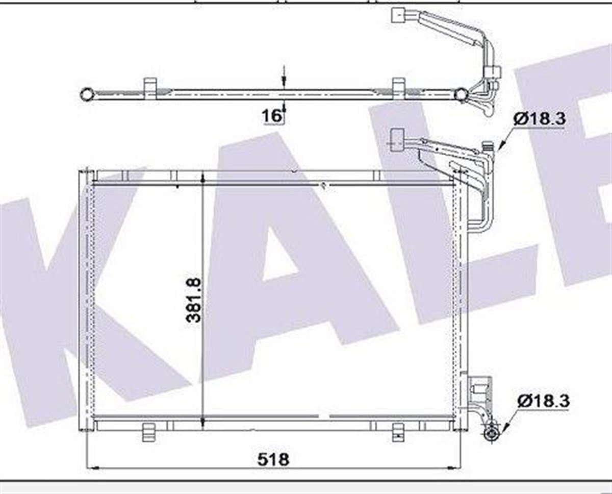 Klima Radyatörü Ford B Max Fiesta Transit Courier Tourneo 