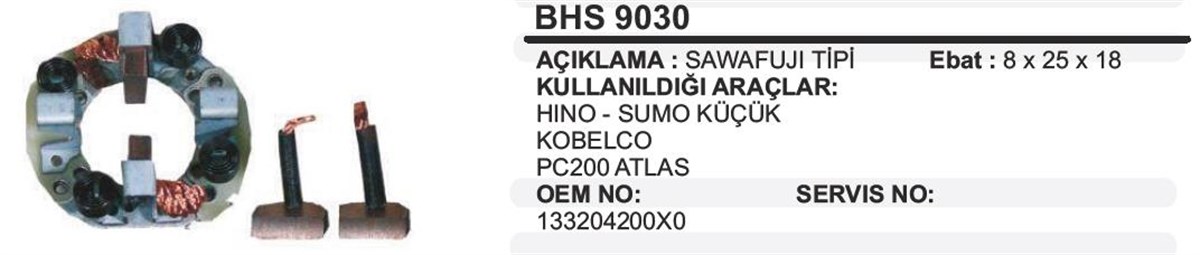 Kömür Yuvası Hino Kobelco Pc 200 Atlas Bhs9030