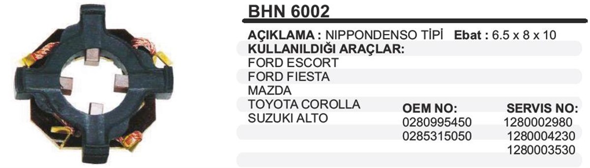 Kömür Yuvası Honda Cıvıc Ford Escort Mazda Corolla Bhn6002