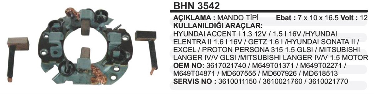 Kömür Yuvası Hyundai Suzuki Mazda4 Kömürlü Bhn3542