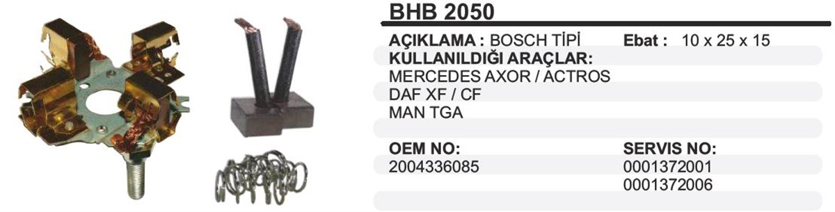 Kömür Yuvası Mercedes Axor Actros Daf Bhb2050