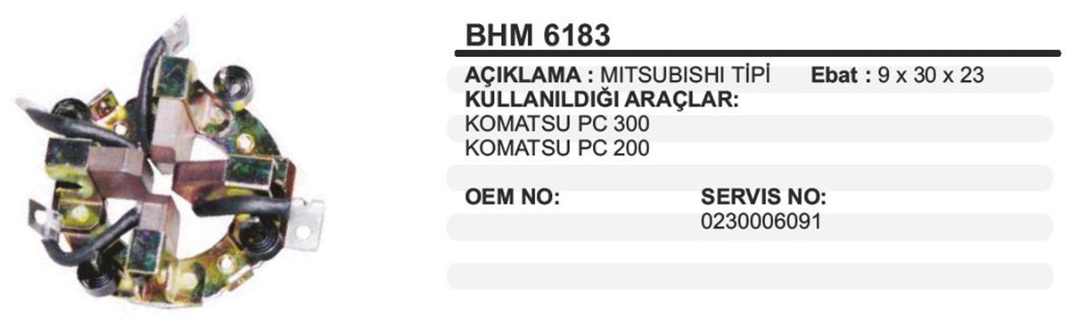 Kömür Yuvası Pc200 400 Bhm6183