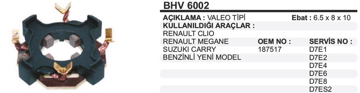 Kömür Yuvası Reno Clio Megan Suzuki Cary Bhv6002