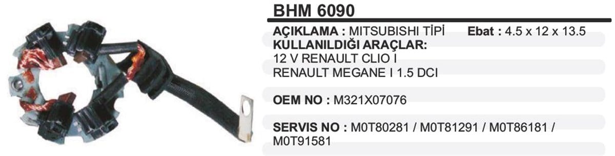 Kömür Yuvası Reno Kango Clio Dizel         Bhm6090