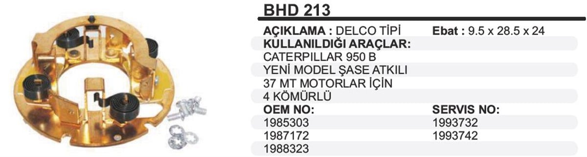 Kömür Yuvası Samsung Cat İş Mk Şaseli Bhd213