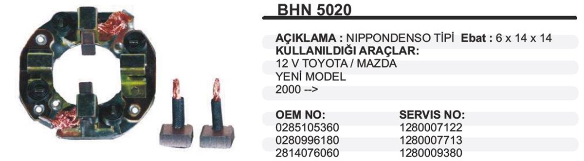 Kömür Yuvası Toyota Mazda Ym Honda Cıvıc 00 Bhn5020