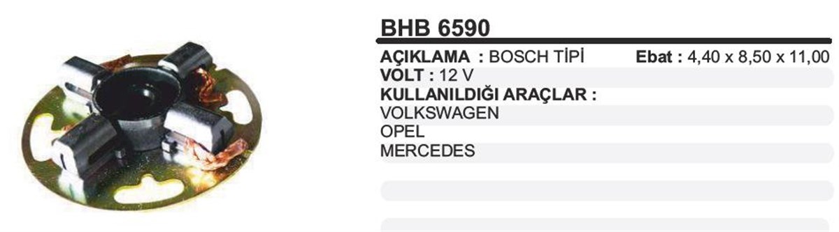Kömür Yuvası Vw Opel Mercedes Start Stop Bhb6590