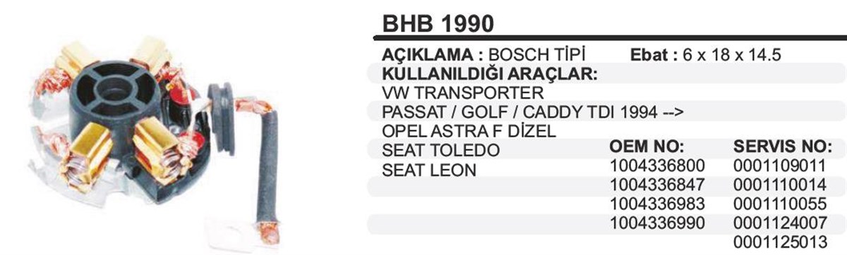 Kömür Yuvası Vw Transporter Bhb1990
