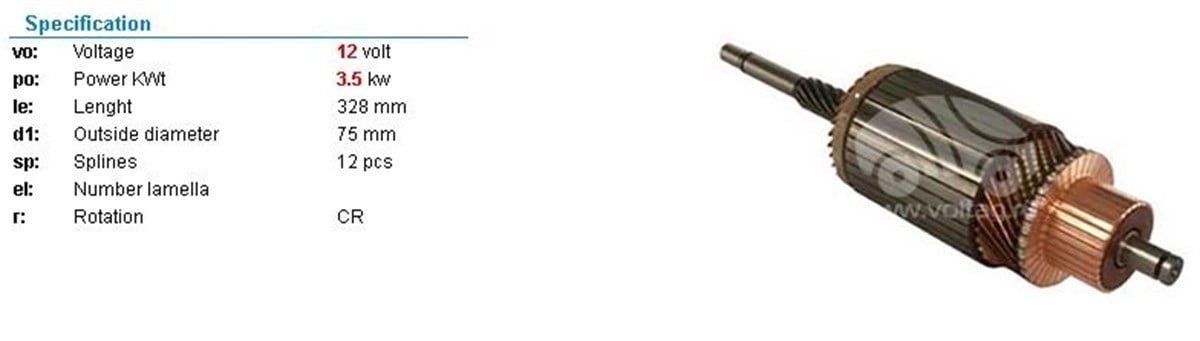 Marş Kollektörü 12V Mako Tip Jhonder Trak Ub/Uf