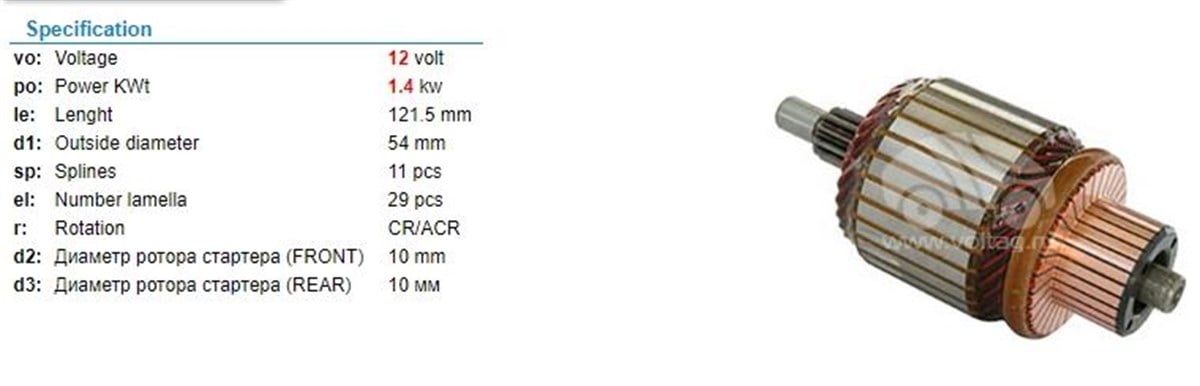 Marş Kollektörü 12V Mazda Nissan *54*122*11 Im3061