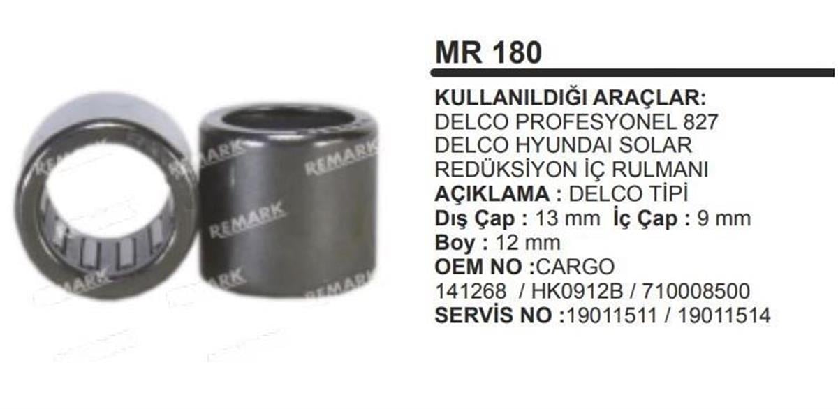 Marş Rulmanı Delco Profesyonel 827 Hyundai Redüksiyon İç