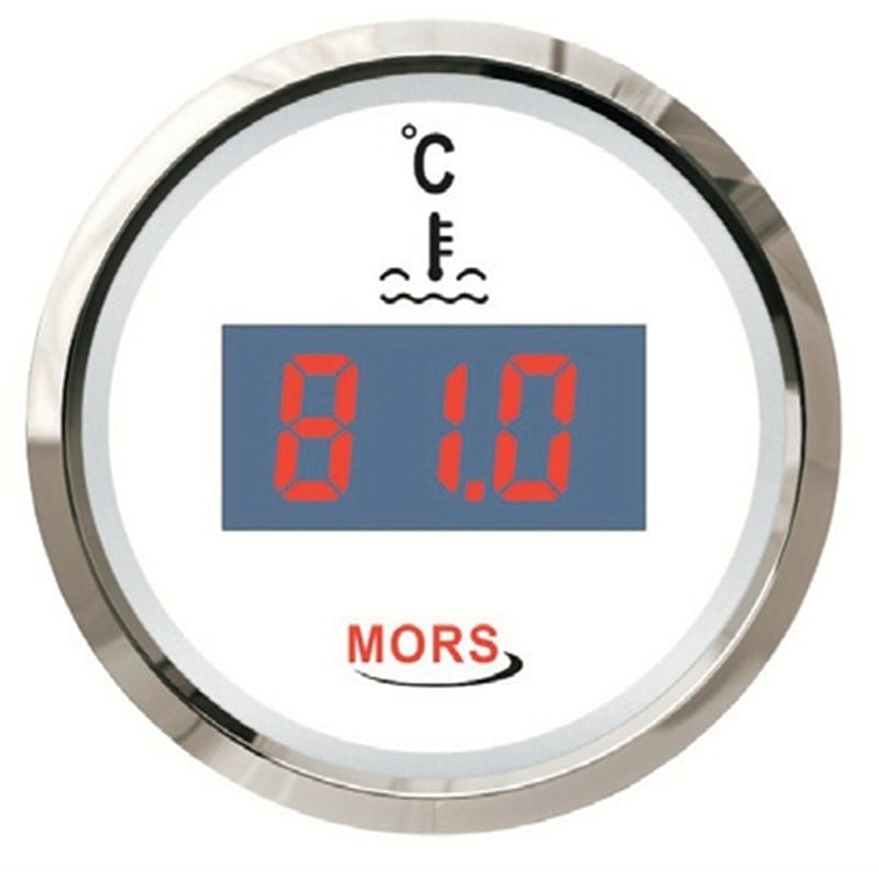 Mors Dijital Hararet Göstergesi 12-24 V Beyaz 55mm