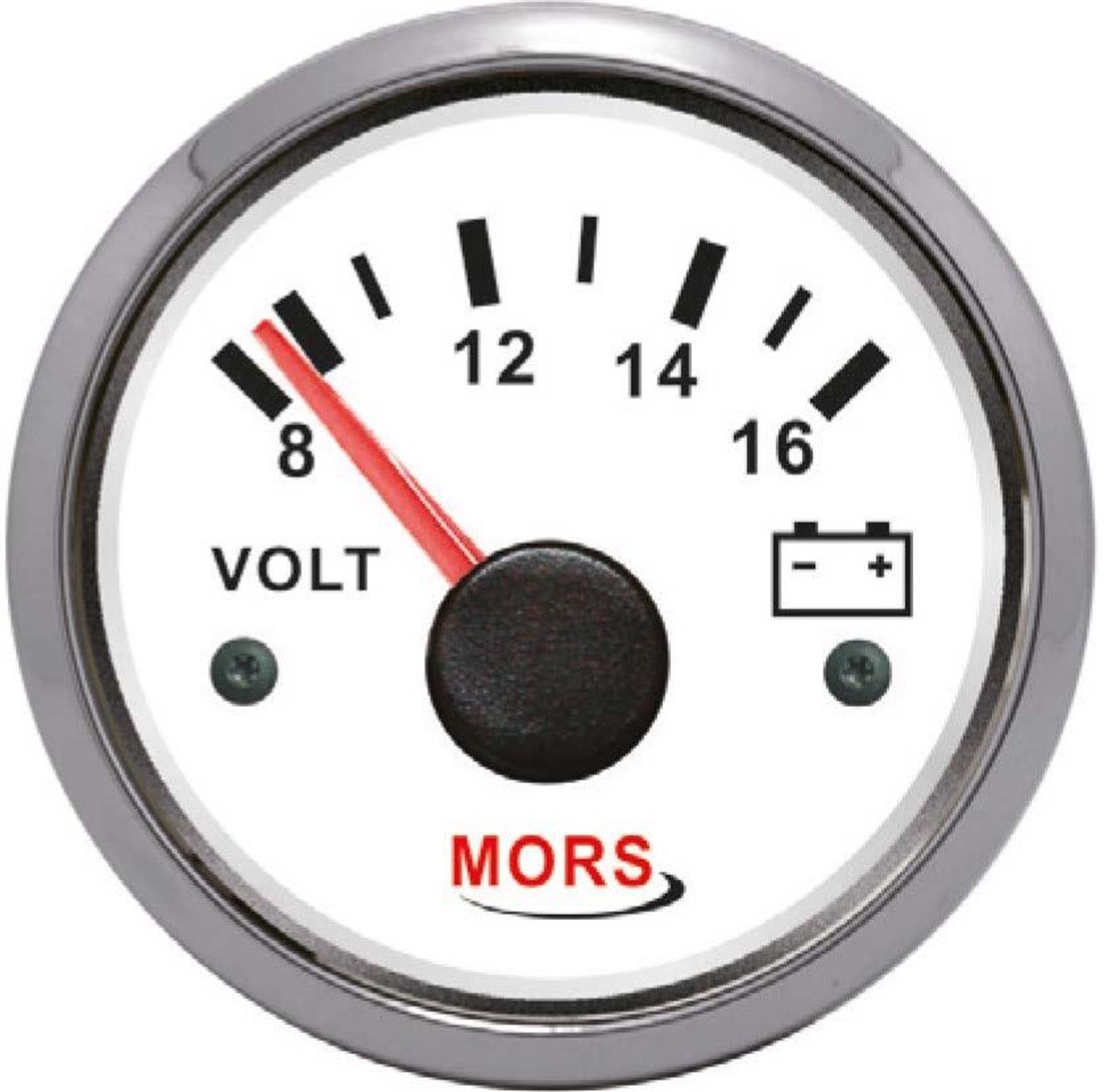 Mors Voltmetre 12V Beyaz Sr14908