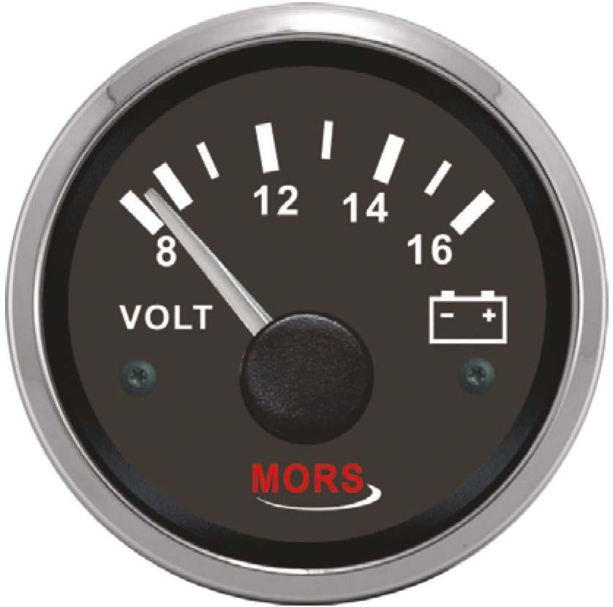 Mors Voltmetre 12V Siyah Sr14968