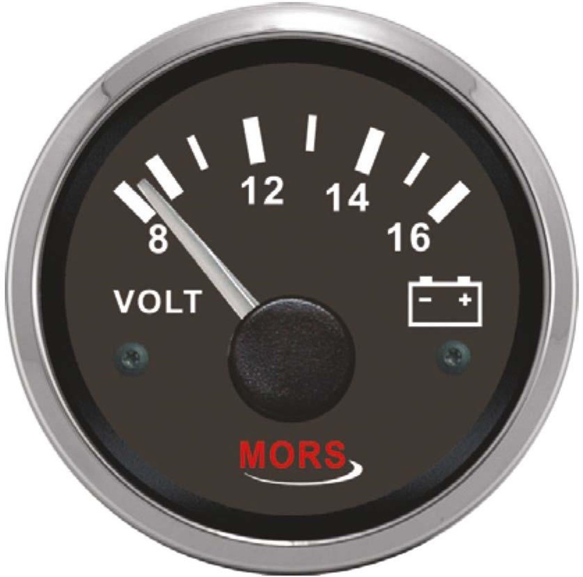 Mors Voltmetre 12V Siyah Sr14968
