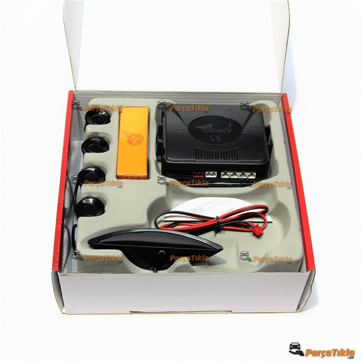 Park Sensörü Göstergeli Siyah Sensörlü E2