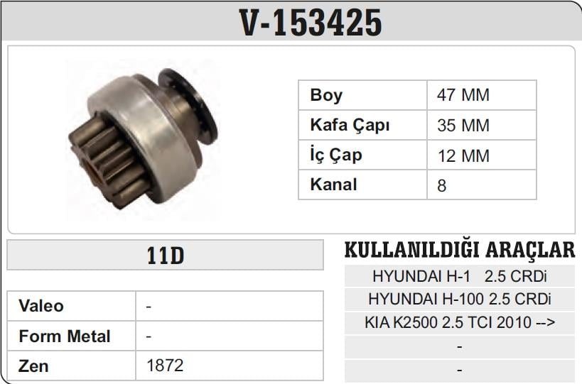 PARS153425-Marş Dişlisi
