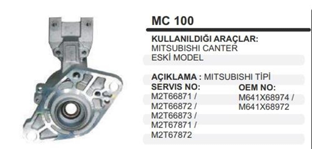 Pinyon Kapağı Mıtsubıshi Canter Em Kısa Boy69mm Mc100 1101