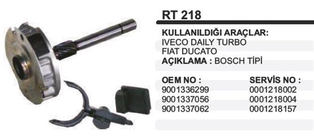 Rediktör Takımı Iveco Ducato Rt218