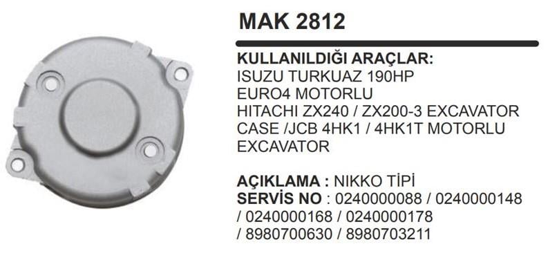 REMARKMAK2812-Marş Arka Kapağı