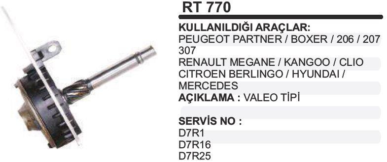 REMARKRT770-Marş Rediktörü