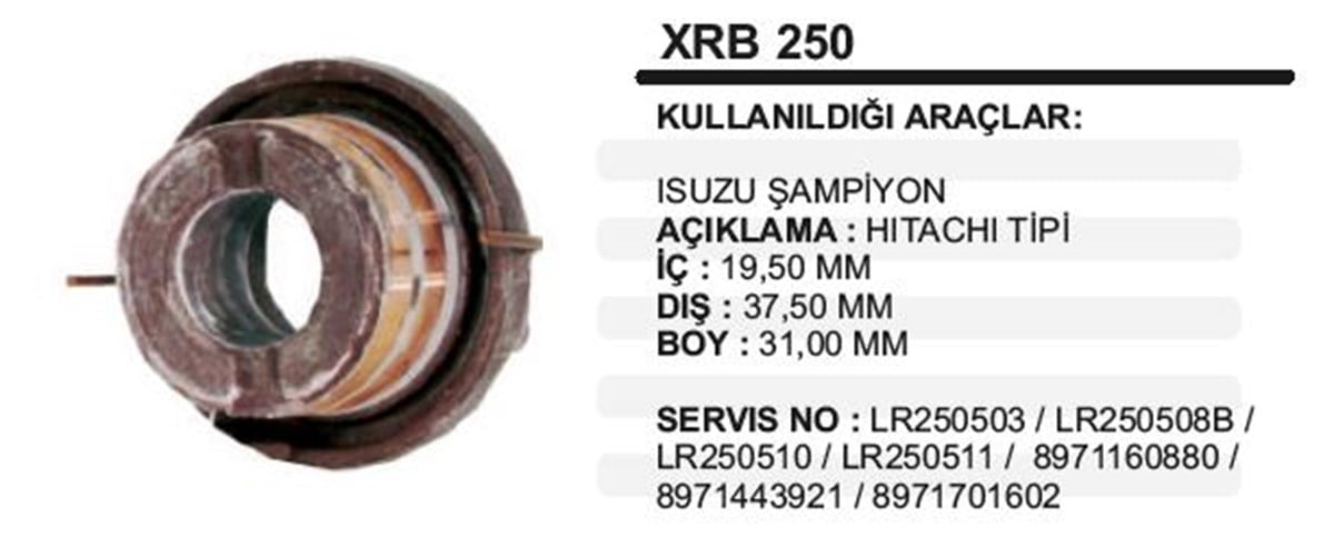 Rotor Bakırı Isuzu Şampiyon                 Xrb250