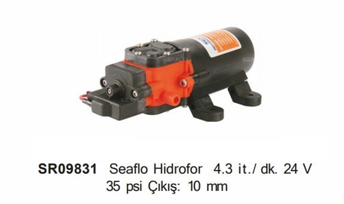 Seaflo Hidrofor 24V 4 3Lt 35Psi