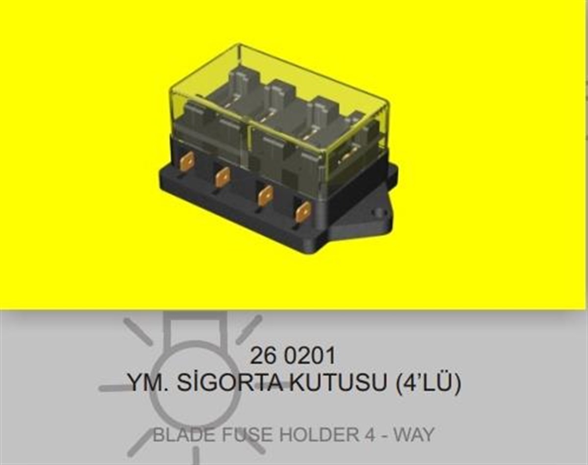 SİGORTA KUTUSU 4LÜ BIÇAKLI YM            ENG260201