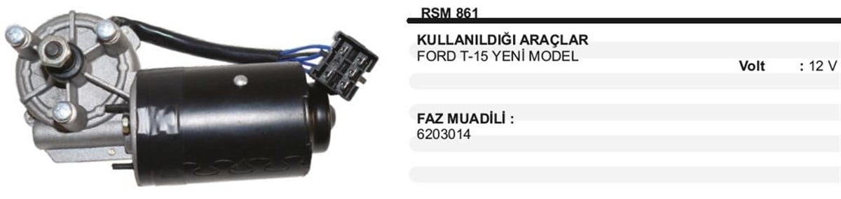 Silgi Motoru 12V Ford Transit T15 Ym          S861