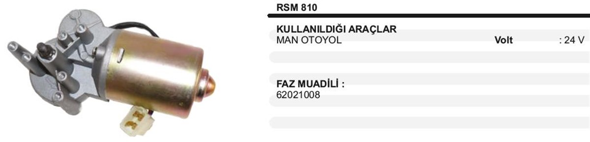 Silgi Motoru 24V Man Magirus Dwa