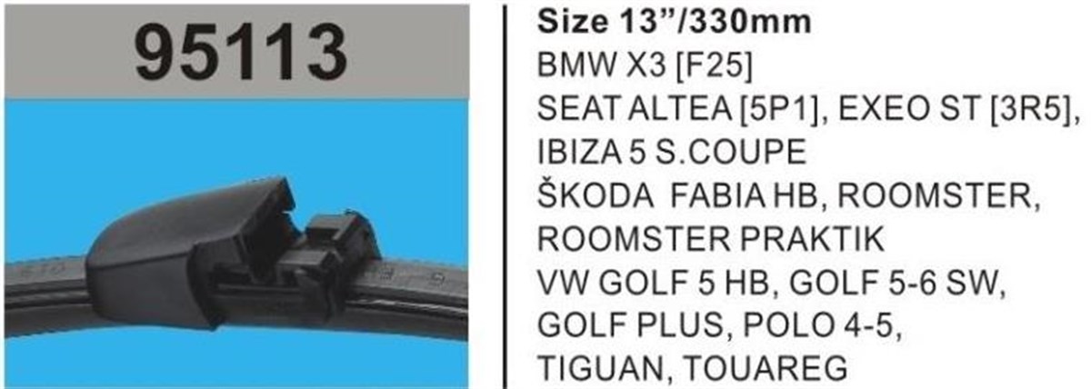 Silgi Süpürgesi Arka 33Cm Bmw Golf Skoda 95113