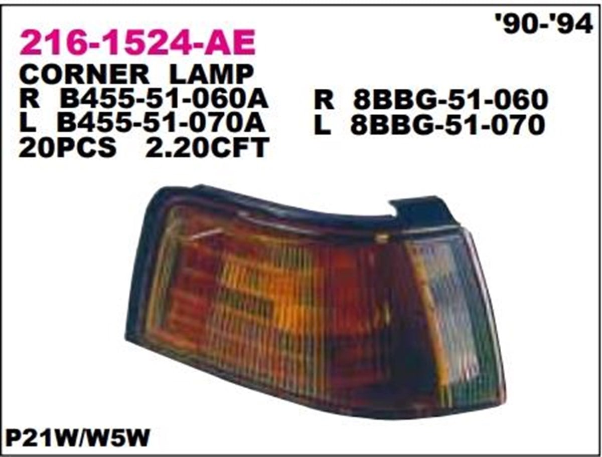 Sinyal Lambası Mazda 323 90 94 Sol 216 1524L