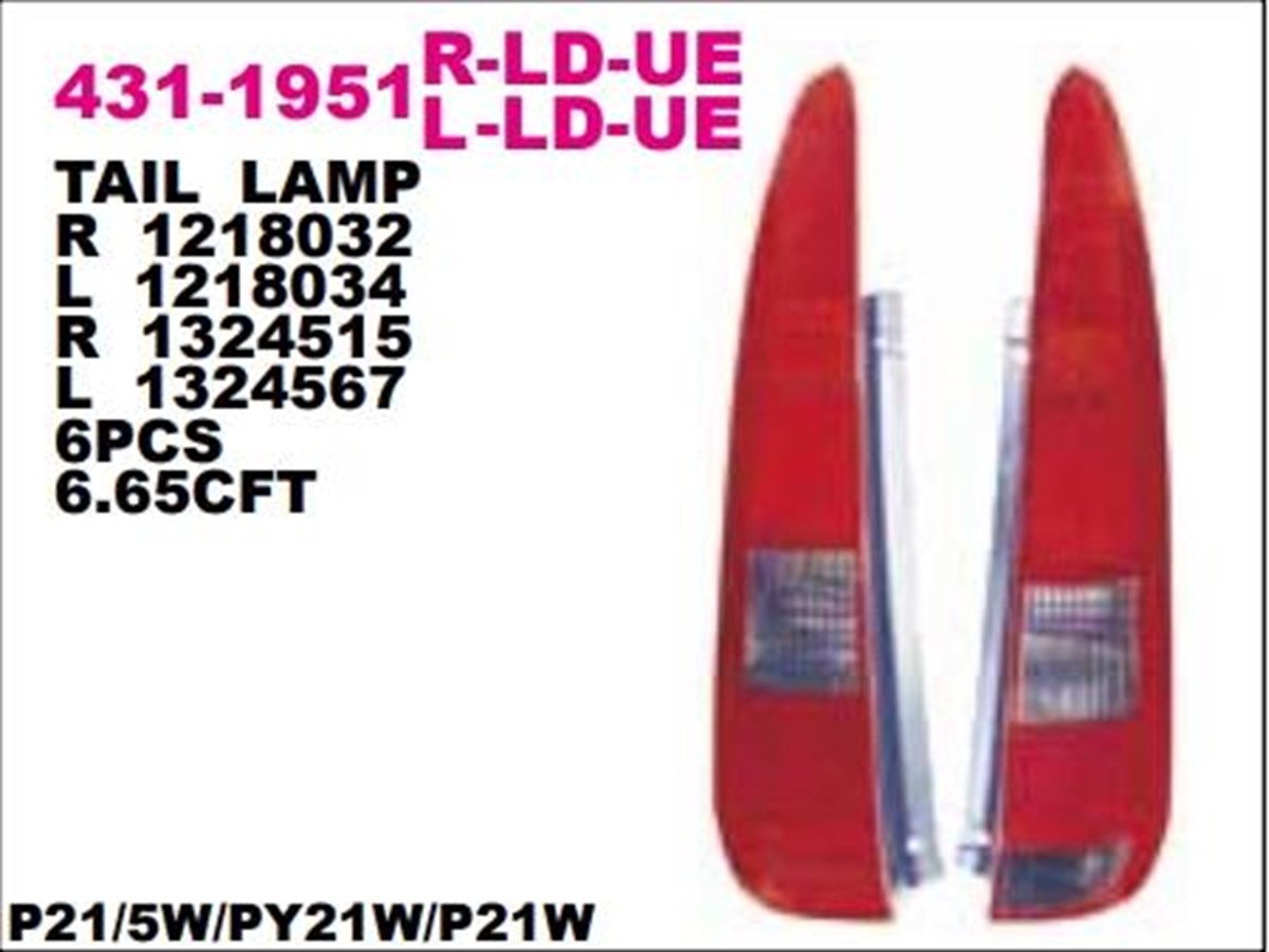 STOP LAMBASI FORD FUSON 03--SAĞ..........431-1951R
