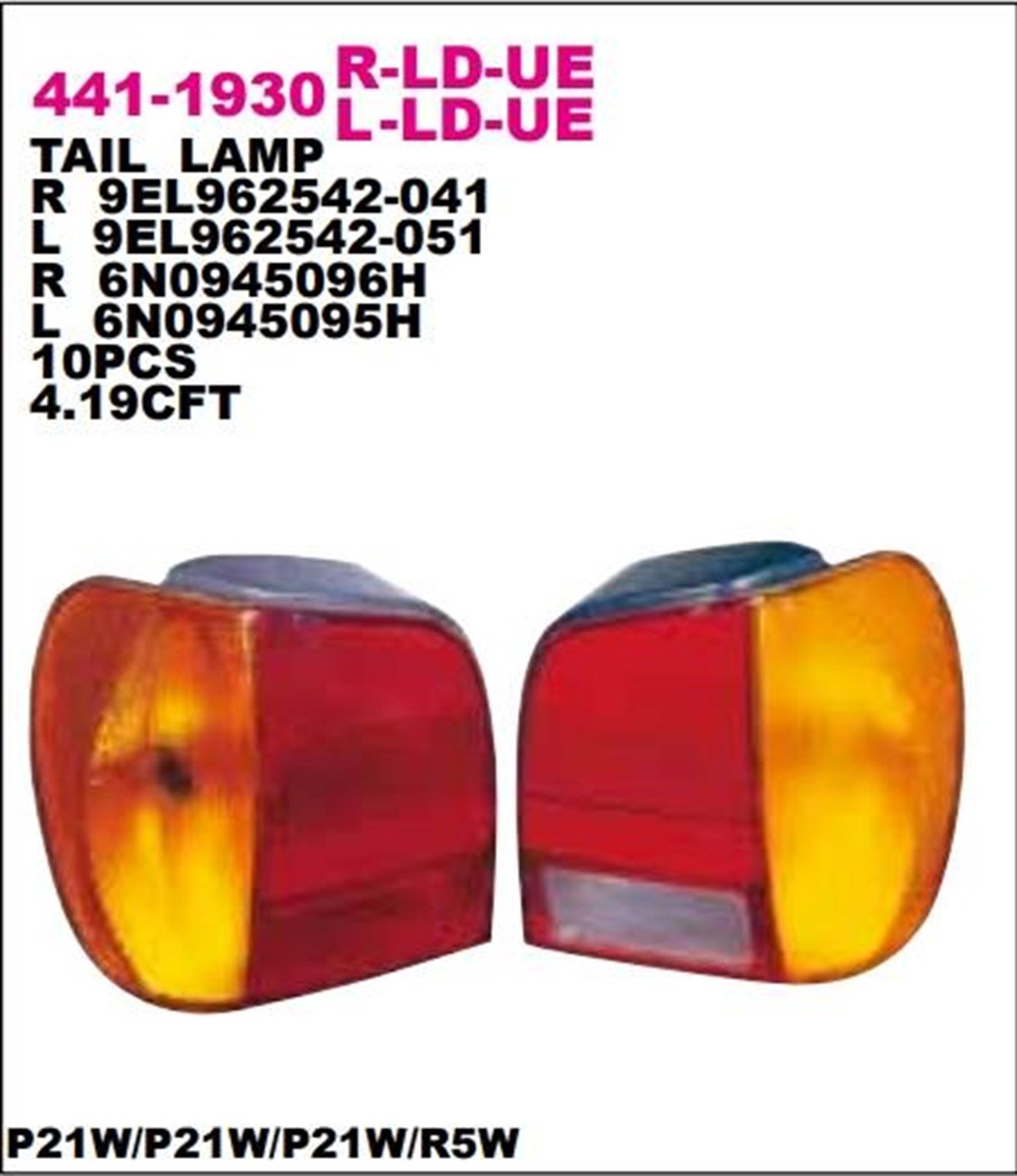 Stop Lambası Vw Polo Sol 95 Model 4411930L