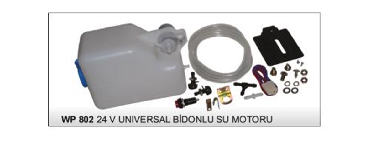 Su Fıskiye Motoru 24V  Üniversal Bidonlu Ortadan Ayak