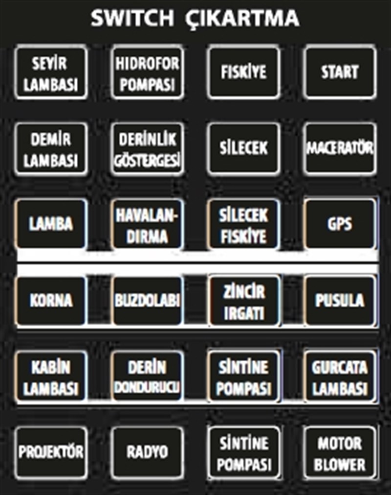 SWITCH ÇIKARTMA KARE TÜRKÇE - SR15102