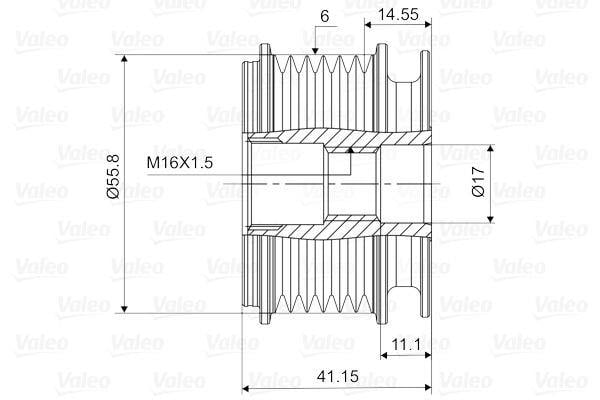 VALEO588001-Alternatör Kasnağı