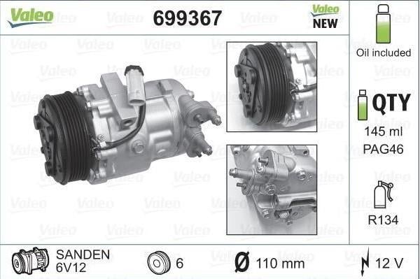 VALEO699367-Klima Kompresörleri