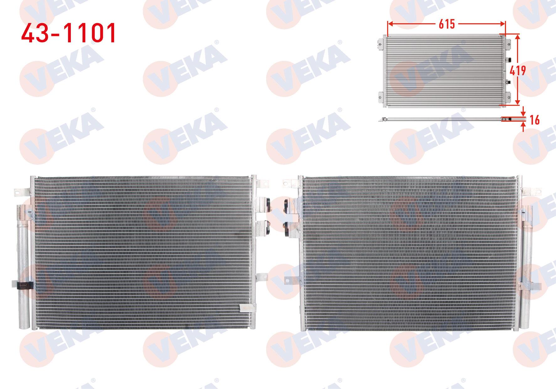 VEKA431101-Klima Radyatörü (Kondenser)