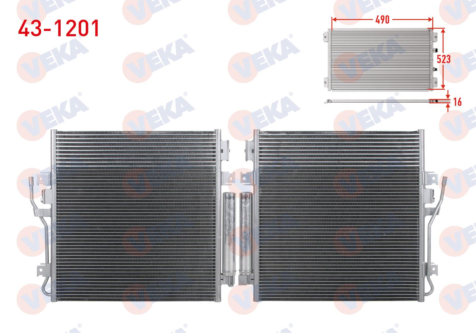 VEKA431201-Klima Radyatörü (Kondenser)