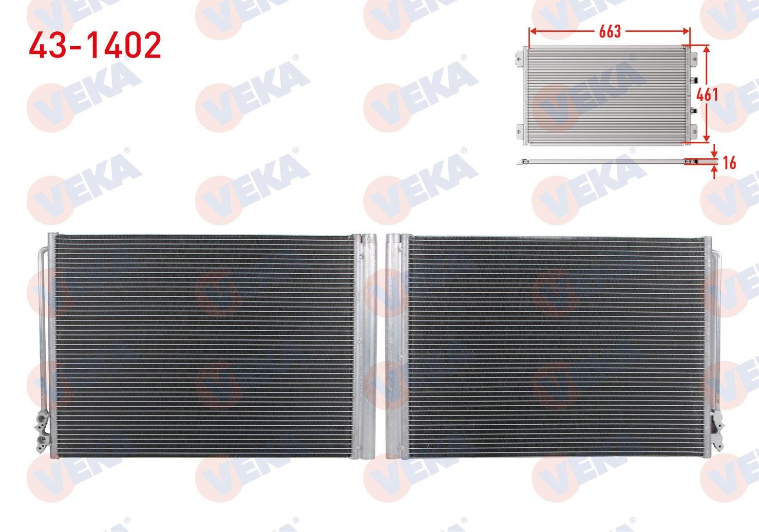 VEKA431402-Klima Radyatörü (Kondenser)