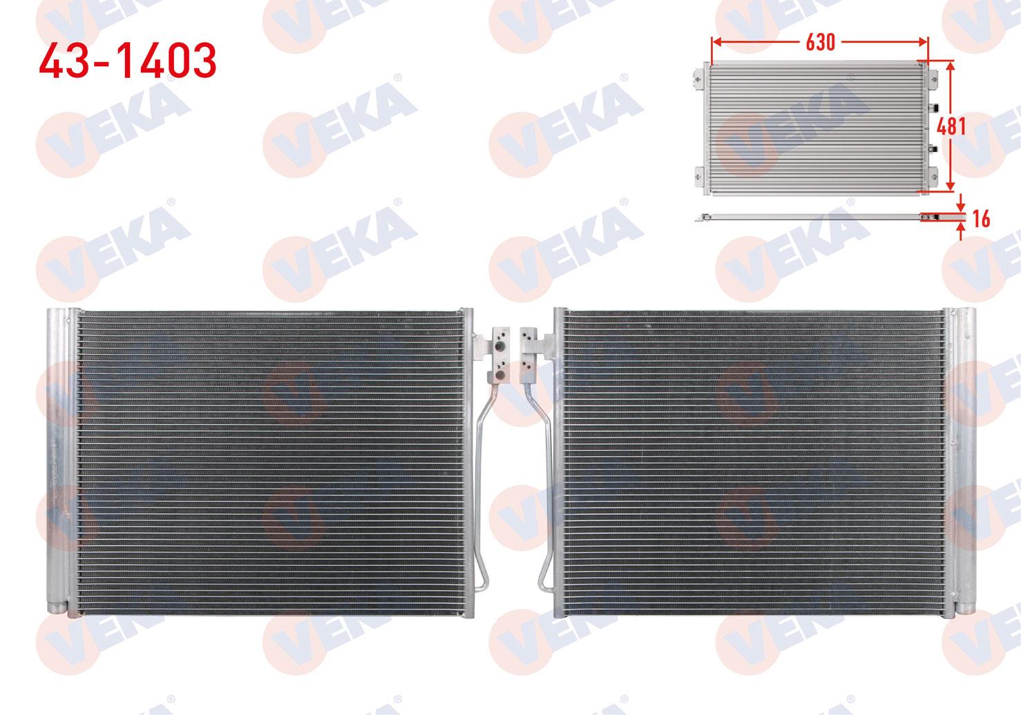 VEKA431403-Klima Radyatörü (Kondenser)