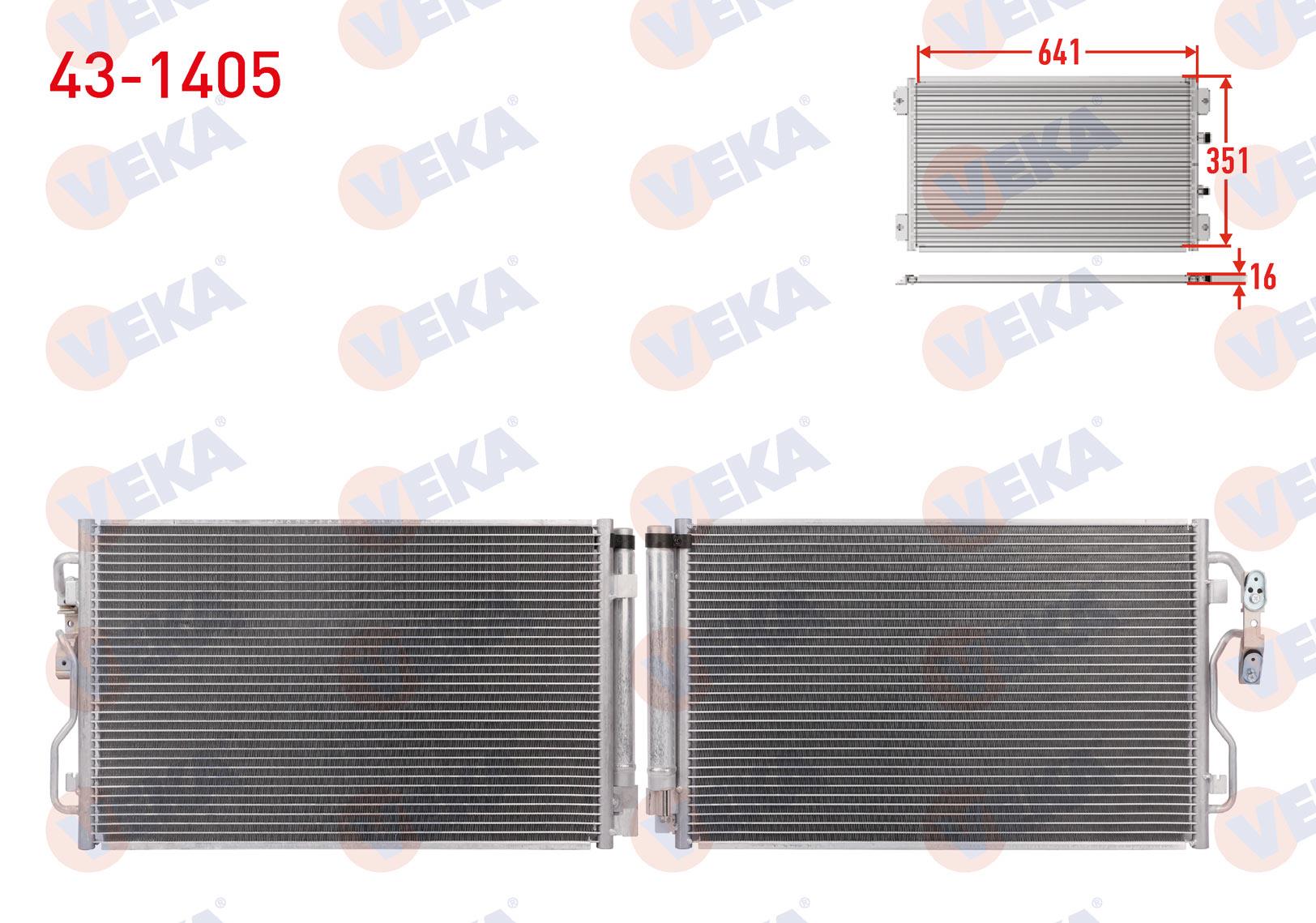 VEKA431405-Klima Radyatörü (Kondenser)