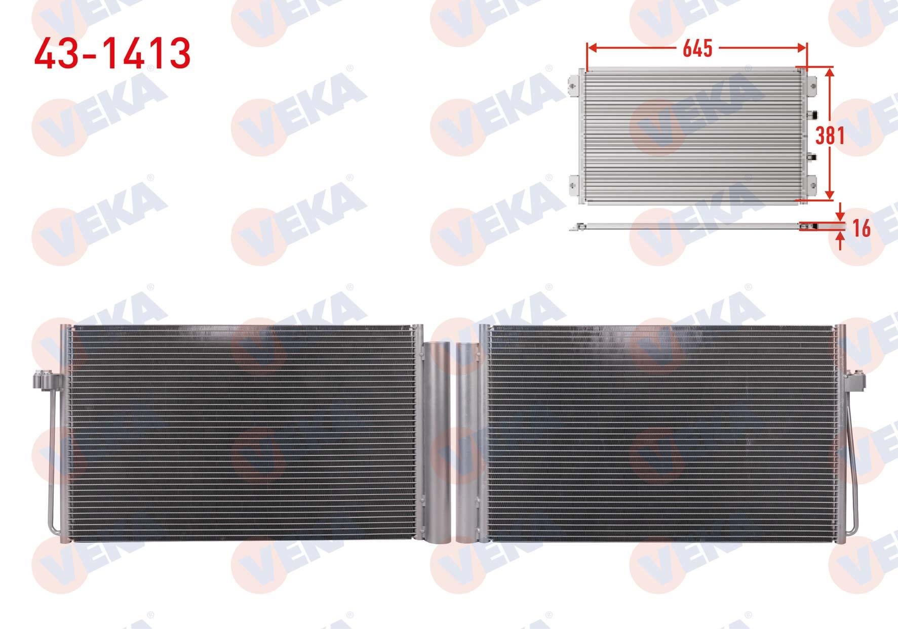 VEKA431413-Klima Radyatörü (Kondenser)